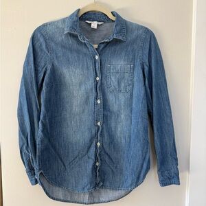 Old Navy Light Blue Denim Shirt